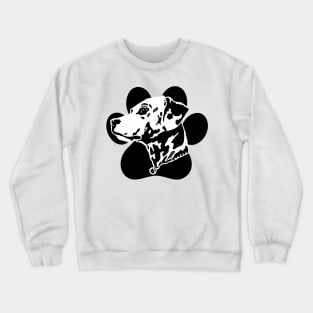 Dalmatian Paw Art Crewneck Sweatshirt